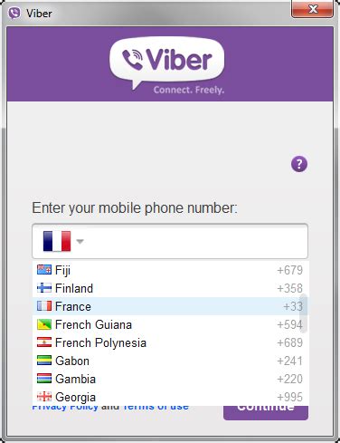 viber se connecter.